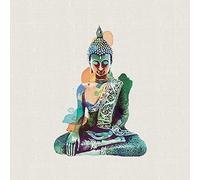 Summer Thornton "Jade Buddha" Canvas Print, Cotton, Multi-Colour, 3.20 x 40.00 x 40.00 cm