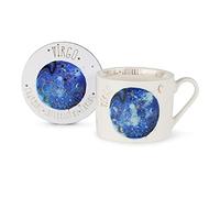 Summer Thornton Mug Set with Coaster in Presentation Gift Box (Virgo Design), 11oz Ceramic Coffee Mug. Star Sign Personalised Mug. Zodiac Gifts and Coffee Mugs for Women - Official Merchandise