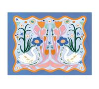 Summer Thornton Swans Print Summer Thornton Multicolor
