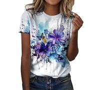 Summer Tops for Women UK Women's 2023 Summer Collared V Neck Chiffon Blouse Business Tunic Petal Short Sleeve Shirt Dressy Work Tops Womens Going Out Tops Size 8 UK Tee