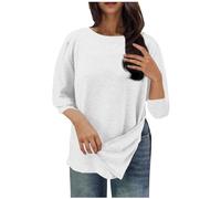 Summer Tops for Women UKPost Shoulder Surgery Shirts Adjustable Side Tear Away Short Sleeve T-Shirts After Rotator Cuff Blouses Adaptive Outfits Summer Loose Fit Solid Tunic Pullover Jumper