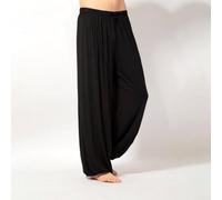 Summer Training Pants for Kung Fu Tai Chi Trousers Suitable for Shaolin Wing Chun (L Black)