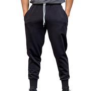 Summer Training Trousers Mens | Mens Track Pants Loose Fit Casual Trousers Cuffed Hiking Trousers Elasticated Waistband With Drawcord Cotton Trouser Solid Colors Gym Trousers Stretch Outdoor Pants