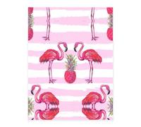 Summer Tropical Flamingo and Pineapple Printing Crystal Stickers for Crafts,Cute Stickers,Craft Supplies for Women Men for Laptop,Skateboard