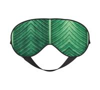 Summer Tropical Leaf Print Satin Sleep Mask & Eye Mask | Deep Dream Sleep Masks for Women & Men | Soft Sleeping Eye Mask to Nourish Skin