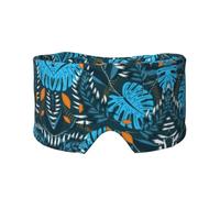 Summer Tropical Leaves Print Print Soft Eye and Ear Muffs for Adults Sleeping Protection Cover for Travel Nap Relief