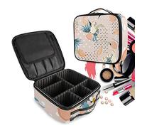 Summer Tropical Lemon Fruits Make Up Bag Toiletry Case Zipper Makeup Cosmetic Bags Organizer Pouch for Free Compartment Women Girls