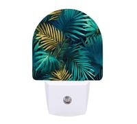 Summer Tropical Palms Leaves Funny Auto Sensor Night Light Plug in Wall