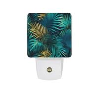 Summer Tropical Palms Leaves Funny Auto Sensor Night Light Plug in Wall