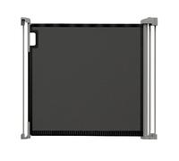 Summer Tuck Away Retractable Extra Wide Gate, Fits Openings Up to 56” Wide, Black and Gray Gate for Doorways and Hallways, 30” Tall Mesh Baby and Pet Gate