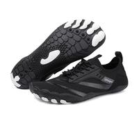 Summer Ultralight Aqua Shoes Outdoor Non-Slip Water Shoes Women Breathable Barefoot Sneaker(Black,4)