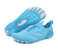 Summer Ultralight Aqua Shoes Outdoor Non-Slip Water Shoes Women Breathable Barefoot Sneaker(Blue,8.5)