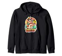 Summer Unicorn Tropical Only Beach Sunset Zip Hoodie