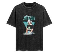 Summer Unisex T-Shirt Alan Jackson Soft Pure Cotton T-Shirt Black L