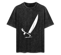 Summer Unisex T-Shirt Catamaran Hobie Cat Sailing Ocean Soft Pure Cotton T-Shirt Black L