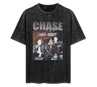 Summer Unisex T-Shirt Chase Atlantic Streetwear Hip Hop 90s Soft Pure Cotton T-Shirt Black 3XL