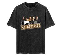 Summer Unisex T-Shirt Mythbusters Soft Pure Cotton T-Shirt Black L