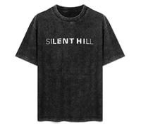 Summer Unisex T-Shirt Silent Hill Soft Pure Cotton T-Shirt Black XL