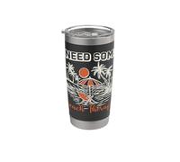 Summer Vacation Beach Holiday I Need Some Beach Therapy Stainless Steel Insulated Tumbler