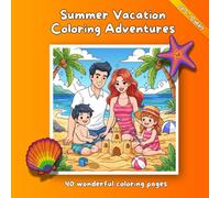 Summer Vacation Coloring Adventures: Relaxing Activities Featuring Exotic Beaches, Marine Life & Sunny Vacation Spots