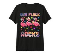 Summer Vacation Family Matching Our Flock Rocks Flamingo Premium T-Shirt