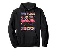 Summer Vacation Family Matching Our Flock Rocks Flamingo Pullover Hoodie