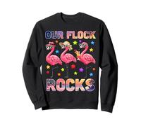 Summer Vacation Family Matching Our Flock Rocks Flamingo Sweatshirt