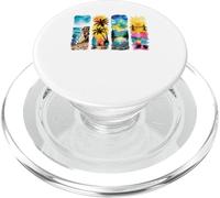 Summer Vacation Travel Scenes Watercolor Art PopSockets PopGrip for MagSafe