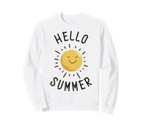Summer Vacation Typography Beach Sunset Hello Summer Sweatshirt