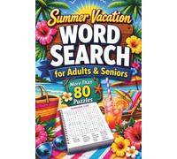 Summer Vacation Word Search For Adults & Seniors: Relaxing Large Print Puzzles