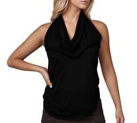 Summer Vest Tops Women UK Sale Clearance Halter Neck Tank Tops Plain Backless Shirts Casual Sleeveless Tunic Tops Comfortable Cami Basic Tees Solid Color Blouse Ladies Vests Warehouse Clearance