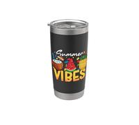 Summer Vibes Brick Builder Building Block Coconut Pineapple Stainless Steel Insulated Tumbler