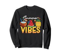 Summer Vibes Brick Builder Building Block Coconut Pineapple Sweatshirt