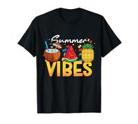 Summer Vibes Brick Builder Building Block Coconut Pineapple T-Shirt