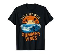 Summer Vibes Catch the Wave Surfing T-Shirt