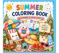Summer Vibes Coloring Book: Cozy & Relaxing Kawaii Pages with Sweet Treats, Beach Vibes, Picnics, and Happy Summer Moments