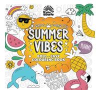 Summer Vibes: Colouring Book for Adults and Kids.: Bold and Easy, Simple and Big Designs with Cute Things, Phrases and More for Relaxation and Stress Relief - Hand-drawn Pages with Large Illustrations