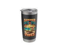 Summer Vibes Crocodile Stuff | Vacation Holiday Crocodile Stainless Steel Insulated Tumbler