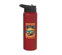 Summer Vibes Crocodile Stuff | Vacation Holiday Crocodile Stainless Steel Insulated Water Bottle