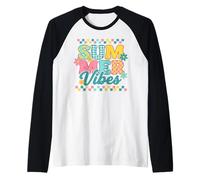 Summer Vibes Floral 2026 Raglan Baseball Tee