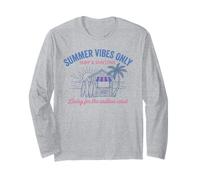 Summer Vibes Only Surf Sun Cove Beach Vacation Long Sleeve T-Shirt