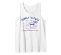 Summer Vibes Only Surf Sun Cove Beach Vacation Tank Top