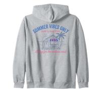 Summer Vibes Only Surf Sun Cove Beach Vacation Zip Hoodie