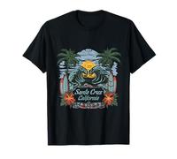 Summer Vibes Surfing Santa Cruz Beach California Vintage T-Shirt