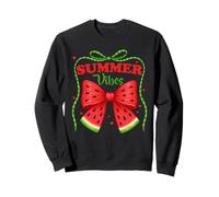 Summer Vibes Watermelon Ribbon Cute Tropical Fruit Lover Sweatshirt