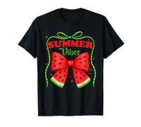 Summer Vibes Watermelon Ribbon Cute Tropical Fruit Lover T-Shirt