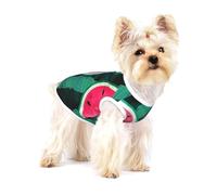 Summer Watermelon Cool,Cotton Sleeveless Pet T-Shirt Soft Stretchy Puppy Breathable Vest,S