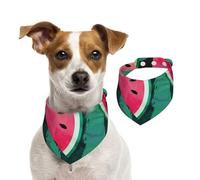 Summer Watermelon Cool,Pet Bib Scarf Cats Dog Bandana Dogs Towel Bib Adjustable Pet Scarf,M