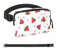 Summer Watermelon Donut-1926 Unisex Style Fanny Pack: Fashion Waist Packs, Crossbody Bags Sport Slim Fashionable for Jogging Hiking Hiker Woman Man, Multicolor, 1.5x9.0x5.9in/4x23x15cm