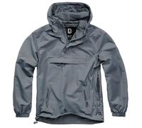 Summer waterproof hooded jacket Brandit Gris 4XL